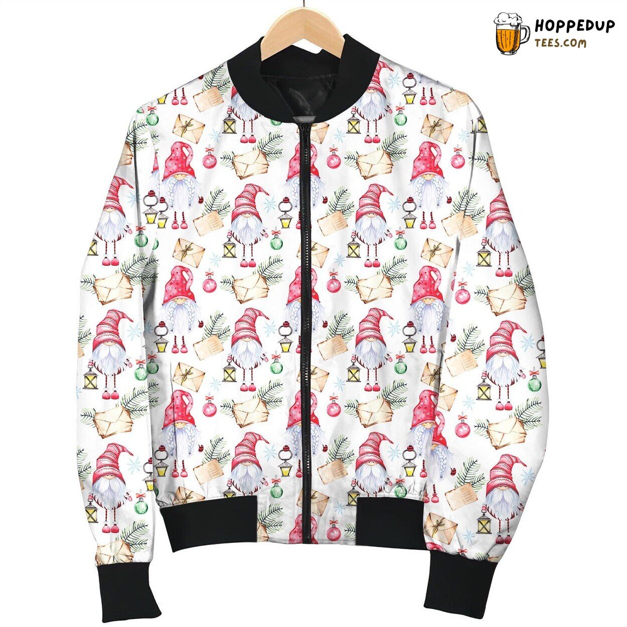 Christmas Cute Gnomes Bomber Jacket