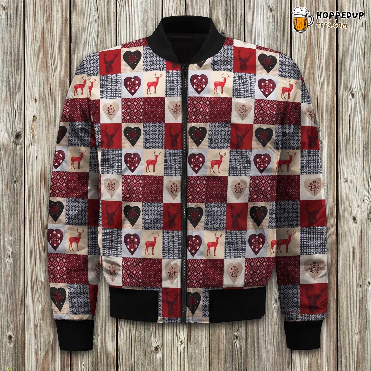 Christmas Delight Winter Bomber Jacket Padded Warmth Crafted Luxury