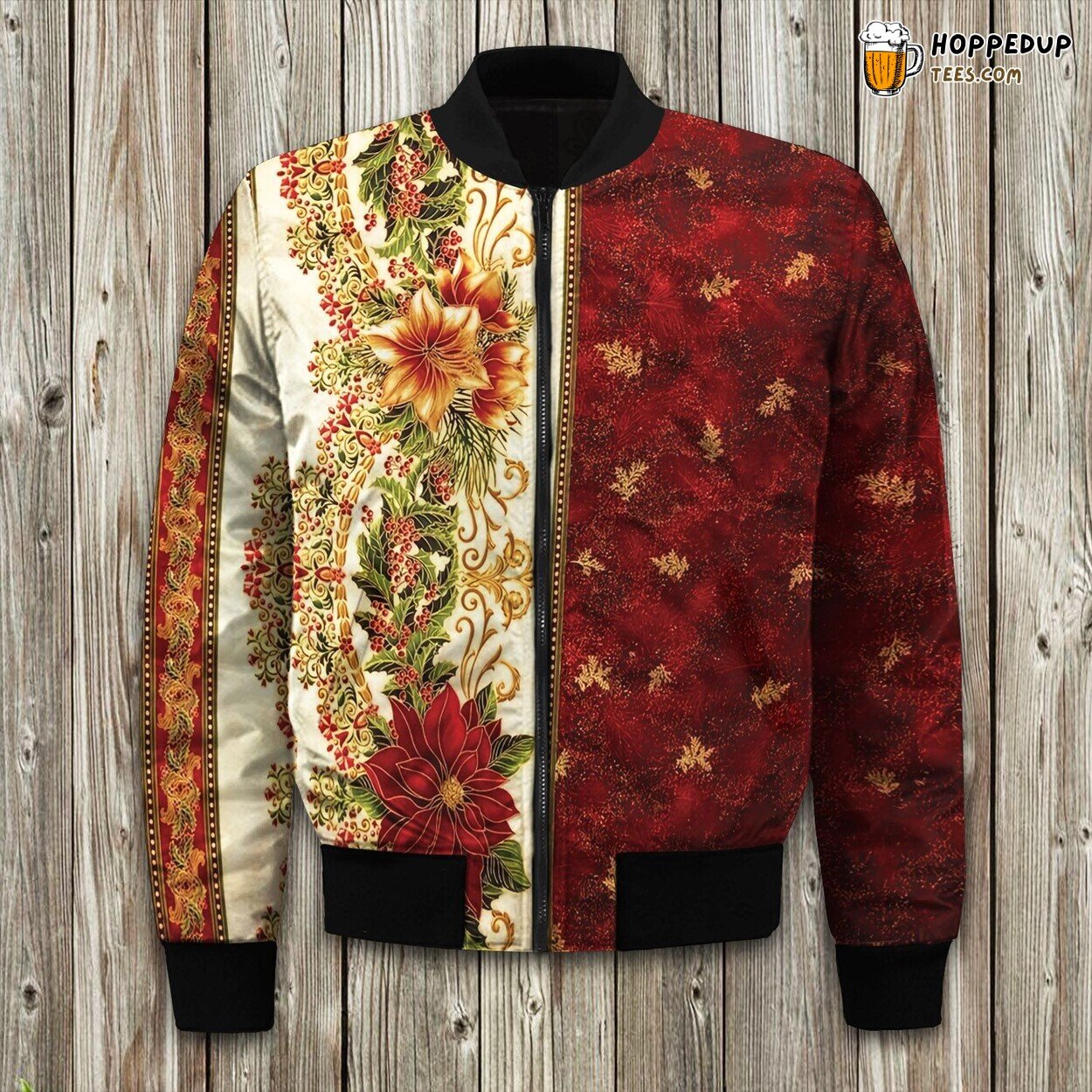 Christmas Festive Edition Two Winter Bomber Jacket Holiday Warmth