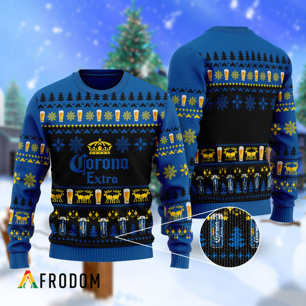 Christmas Geo Pattern Corona Extra Ugly Sweater HU