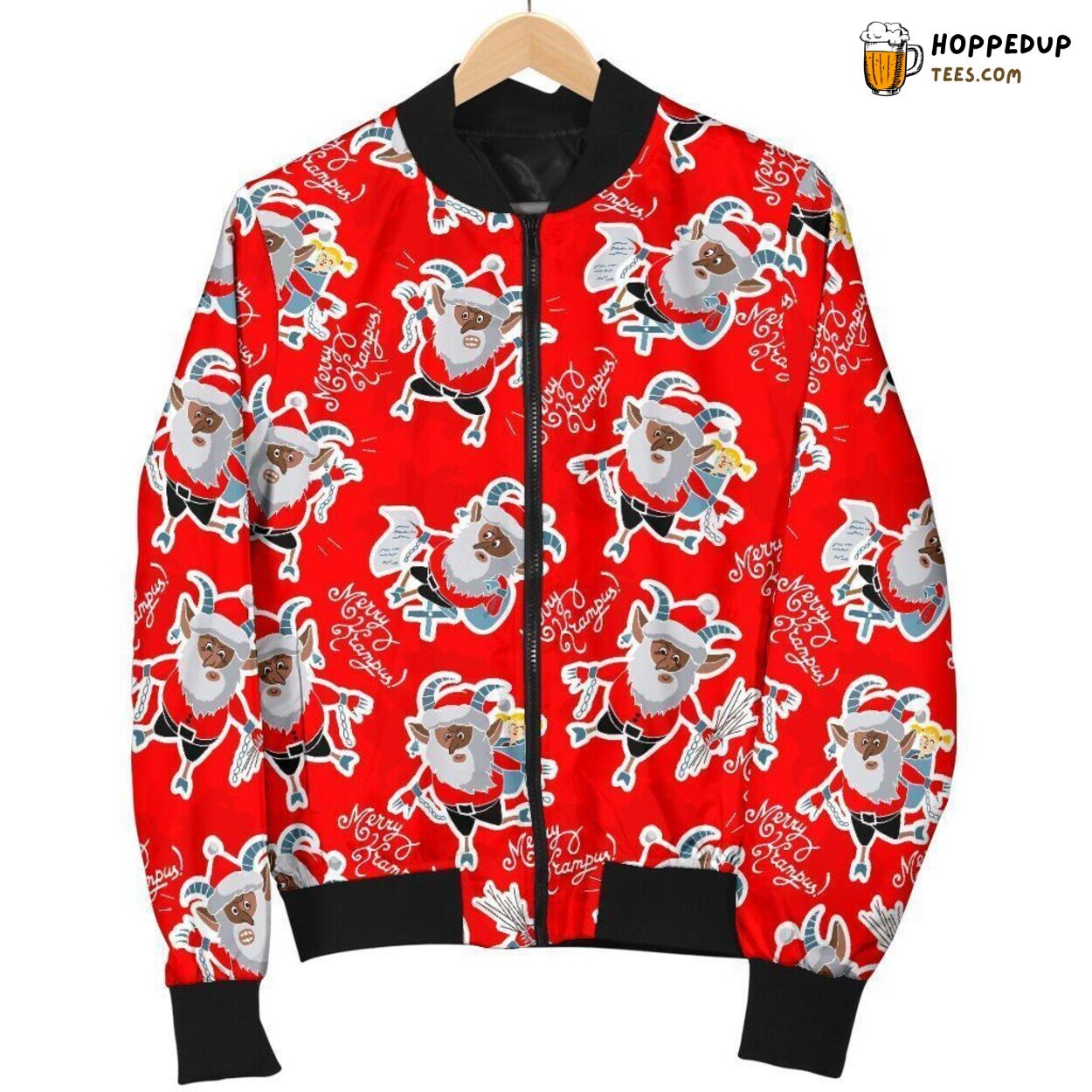 Christmas Legend of Krampus Men’s Bomber Jacket Unique Pattern Design Tribute Christmas Legend of Krampus Men’s Bomber Jacket Unique Pattern Design Tribute