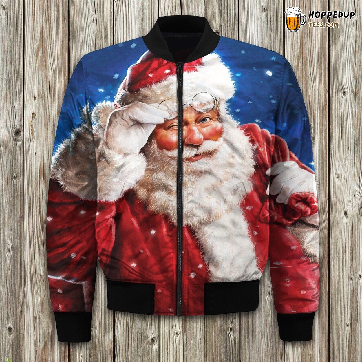 Christmas Santa Claus Design Winter Jacket Stylish Bomber Collection