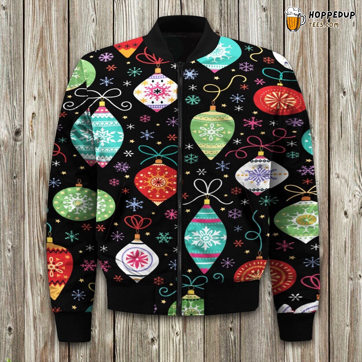 Christmas Spirit Edition Four Winter Bomber Jacket Festive Elegance
