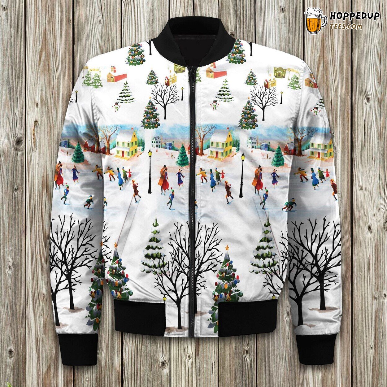 Christmas Village Bomber Jacket