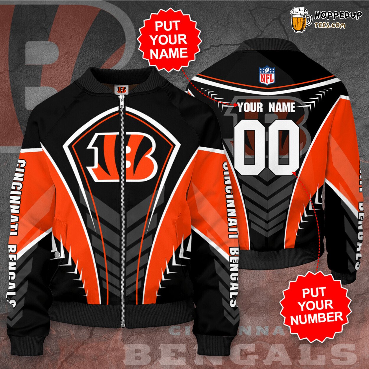 Cincinnati Bengals CB Bomber Jacket Personalized Fan’s Special Design