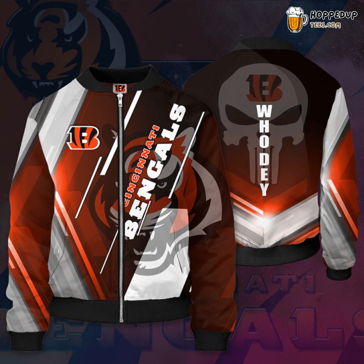 Cincinnati Bengals CB Elite Football Fan Bomber Jacket Stylish Wear
