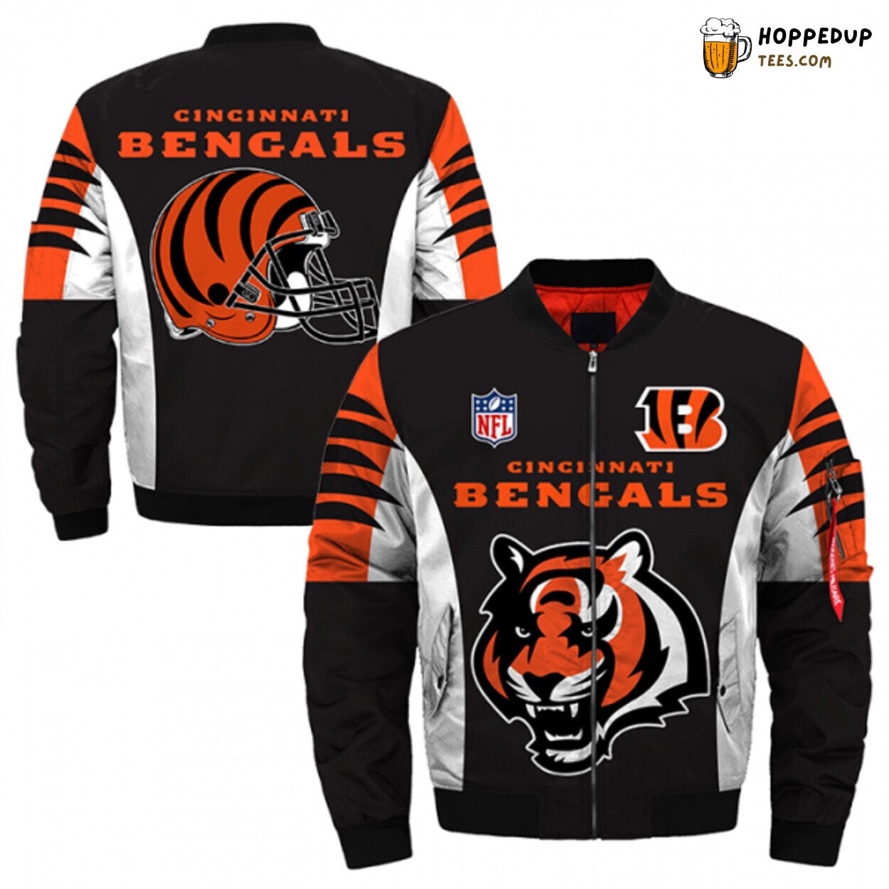 Cincinnati Bengals Elite 3D Edition Bomber Jacket Superior Craftsmanship