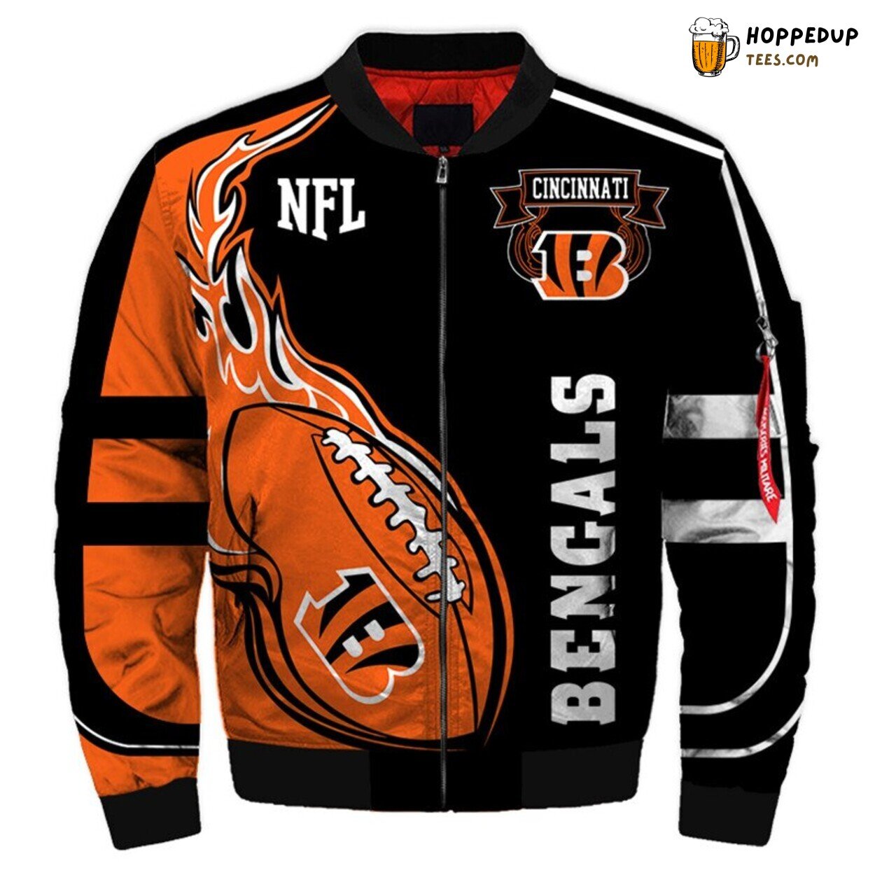 Cincinnati Bengals Essential Winter Bomber Jacket Men’s Premium Collection