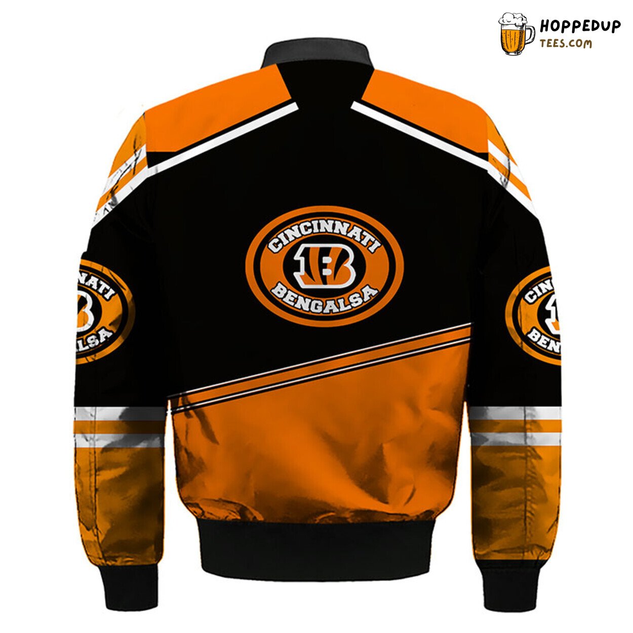 Cincinnati Bengals NFL Orange Black Bomber Jacket Unique Design