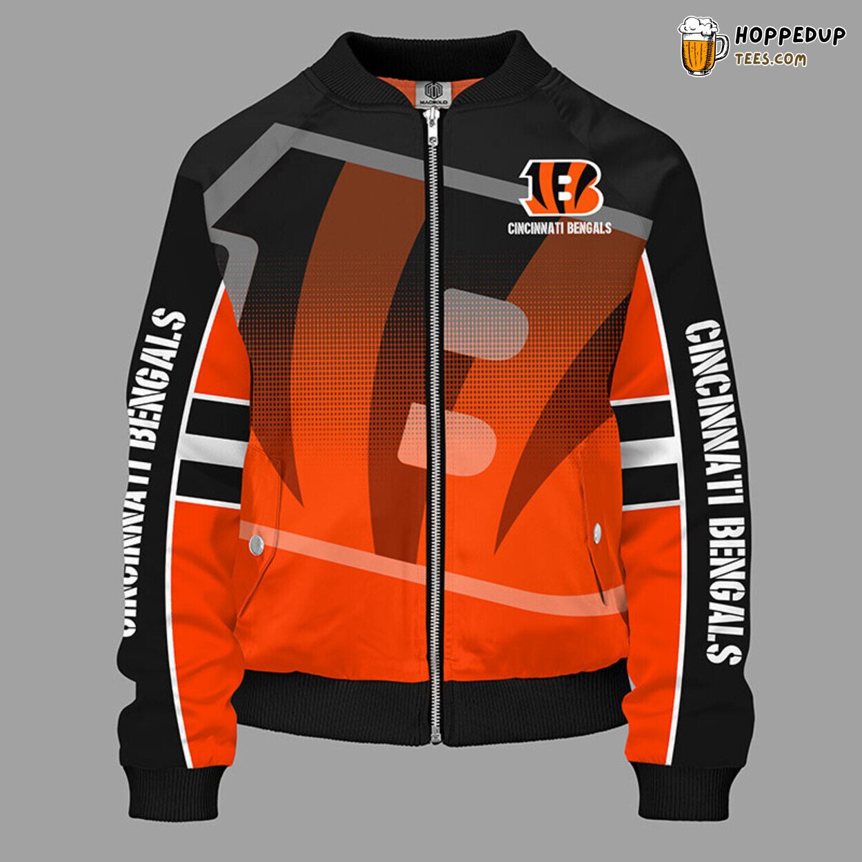 Cincinnati Bengals NFL Orange Bomber Jacket Unique Stylish Design