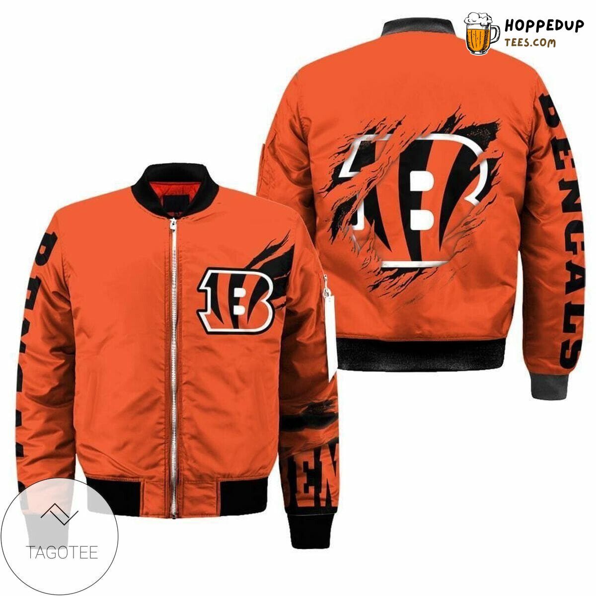 Cincinnati Bengals NFL Vibrant Orange Active Bomber Jacket
