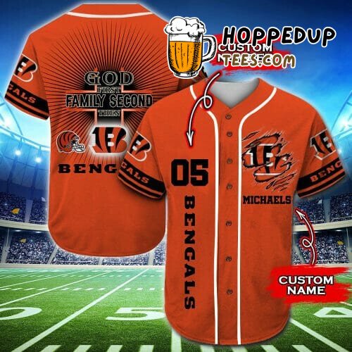 Cincinnati Bengals Orange Custom NFL Unisex Baseball Jersey Unique Vibe Cincinnati Bengals Orange Custom NFL Unisex Baseball Jersey Unique Vibe