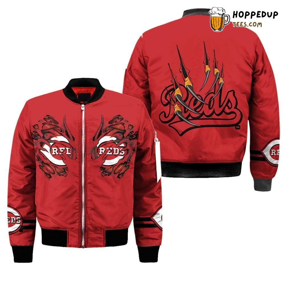 Cincinnati Reds MLB Team Authentic Bomber Jacket Classic Design