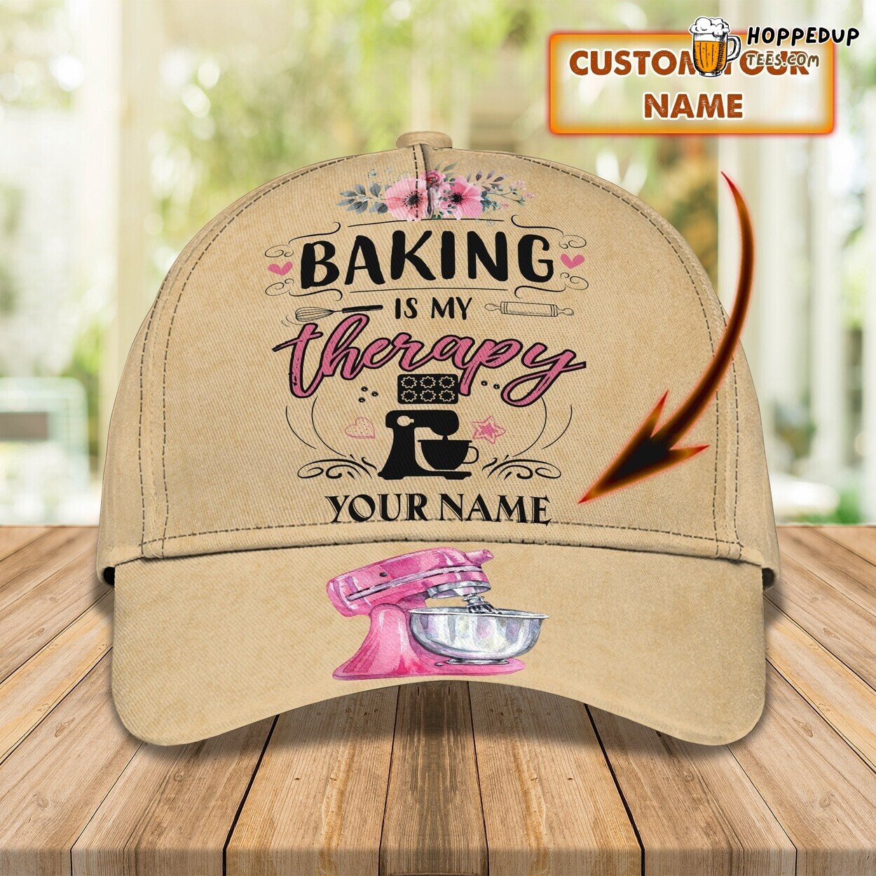 Classic 3D Cap Baking Personalized Name Unique Edition Artisanal Design