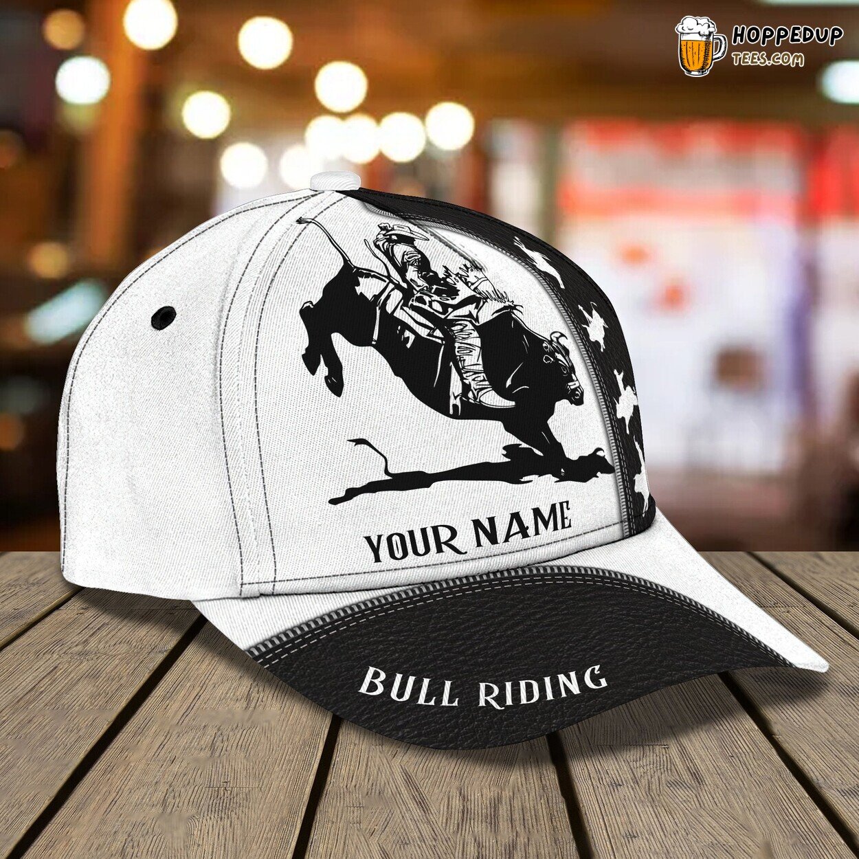 Classic 3D Cap Bullriding Personalized Name Unique Edition Premium Design