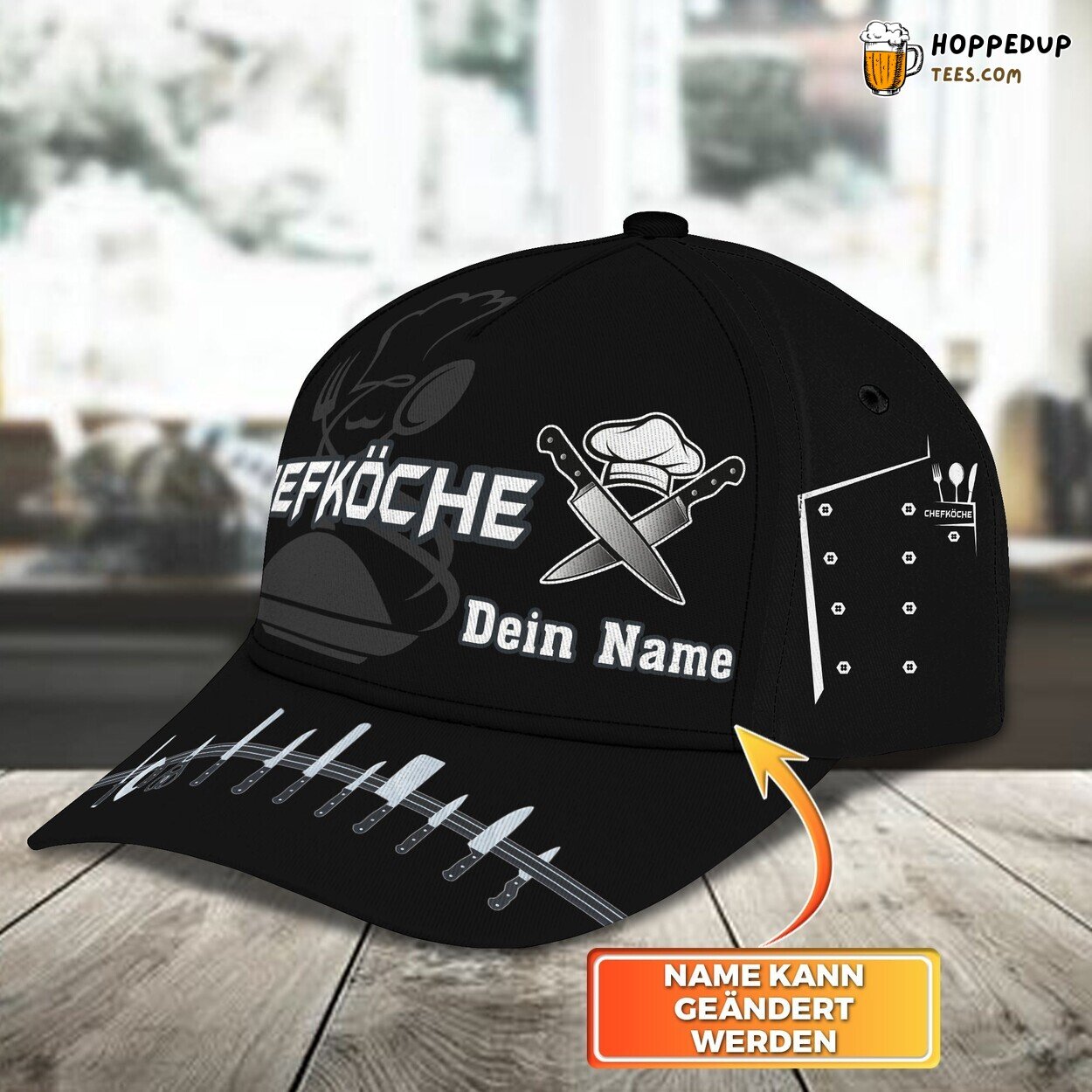 Classic 3D Cap Chef Personalized Name Unique Edition Culinary Design