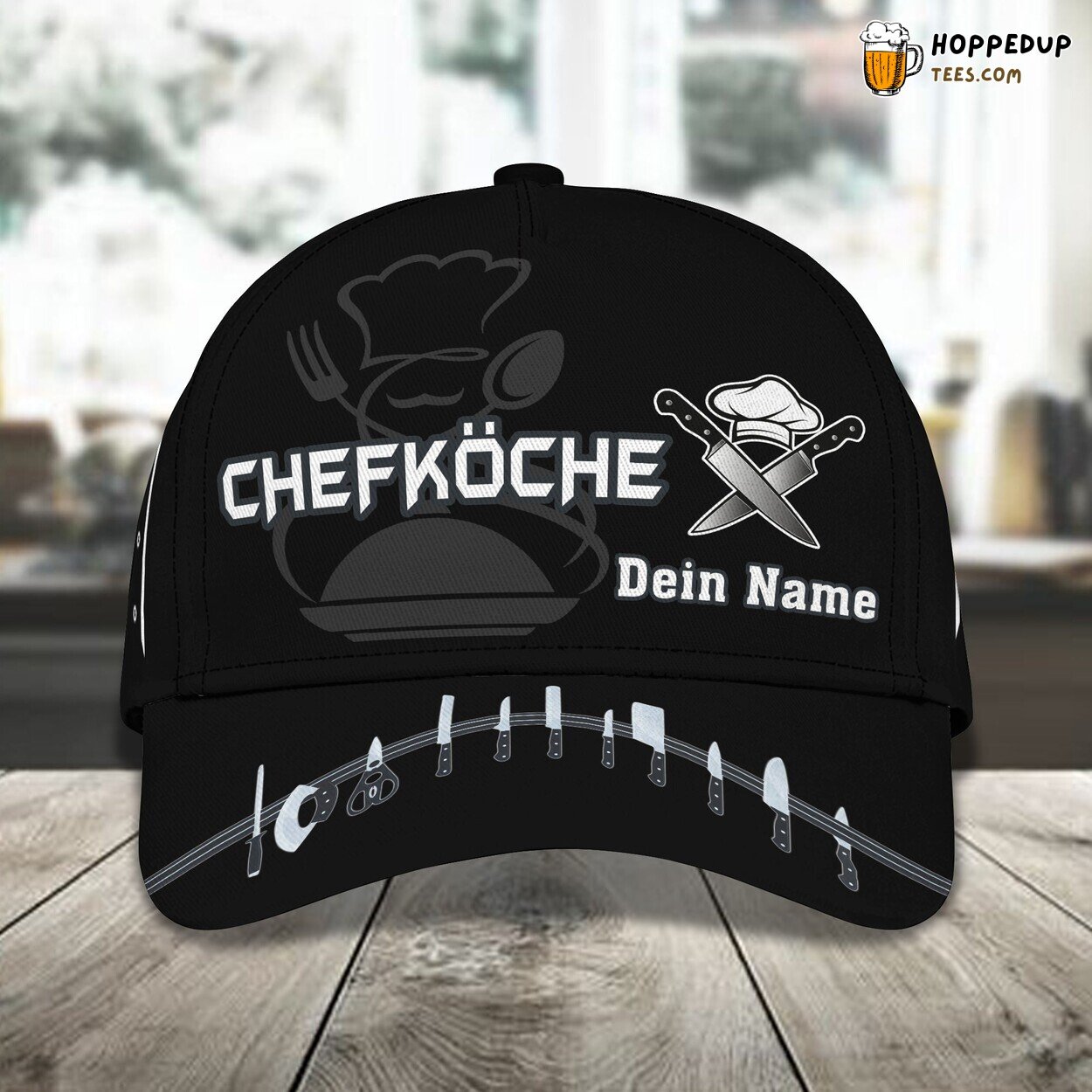 Classic 3D Cap Chef Personalized Name Unique Edition Culinary Design