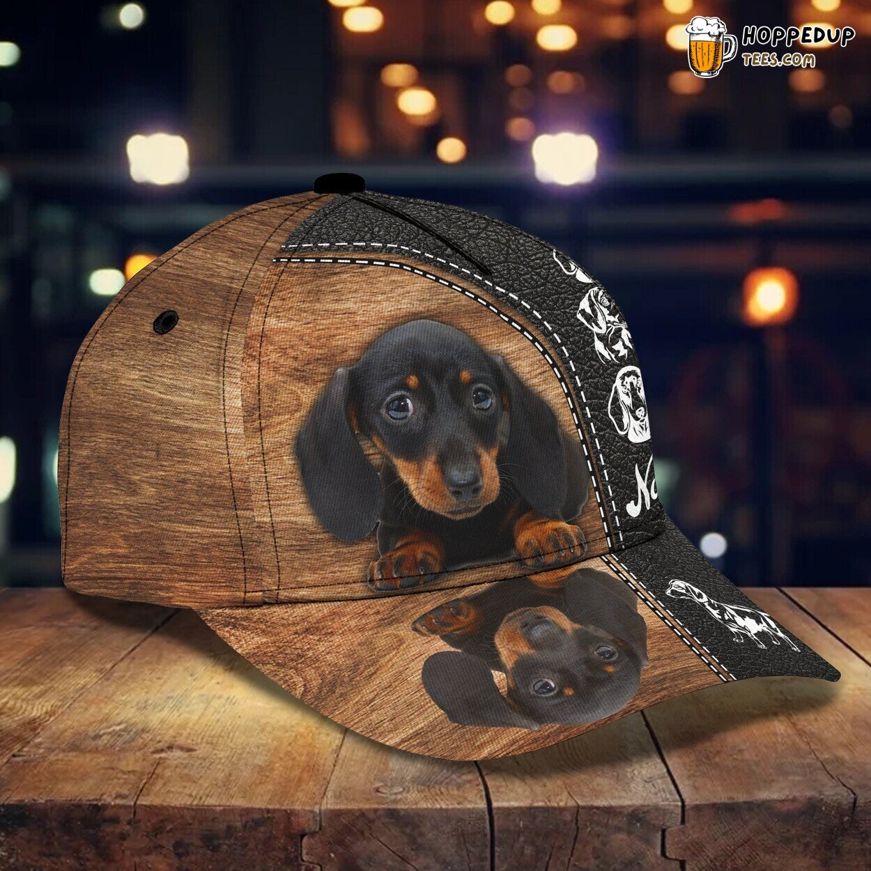 Classic 3D Cap Dachshund Personalized Name Unique Edition Canine Design