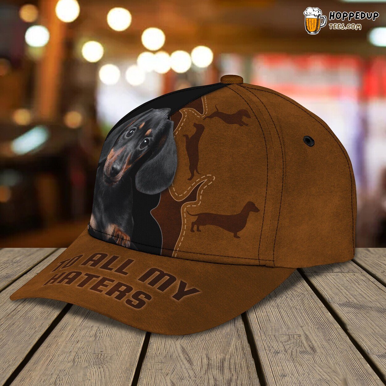 Classic 3D Cap Dachshund Personalized Name Unique Edition Pup Design