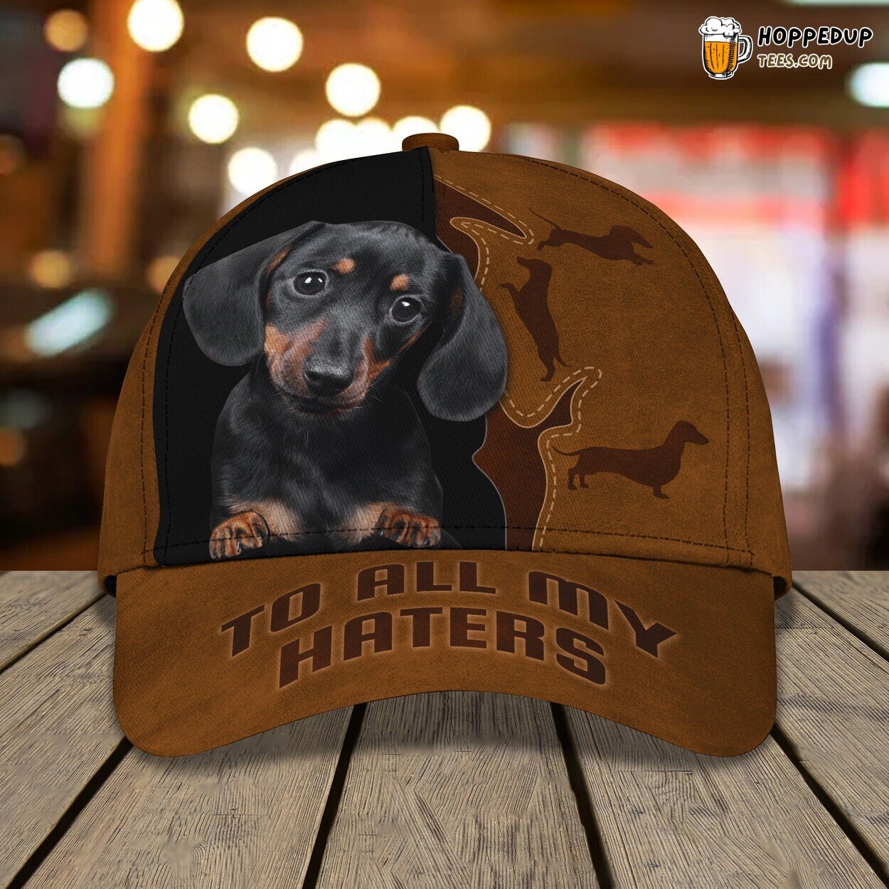 Classic 3D Cap Dachshund Personalized Name Unique Edition Pup Design