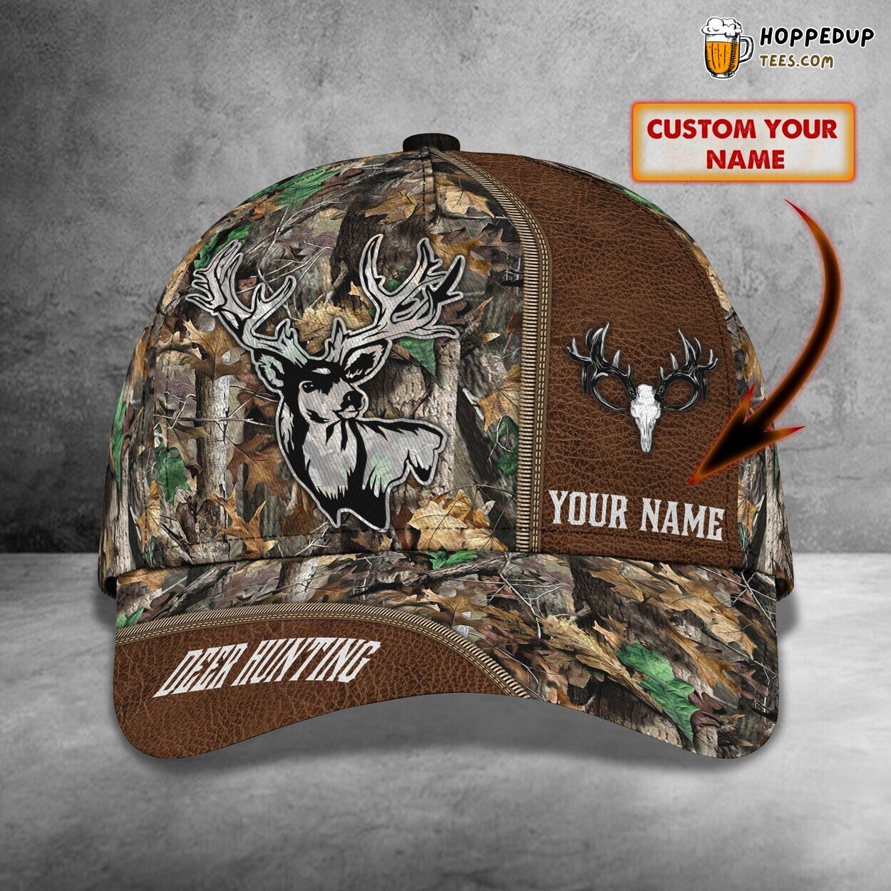 Classic 3D Cap Deer Hunting Personalized Name Unique Wilderness Fashion Look