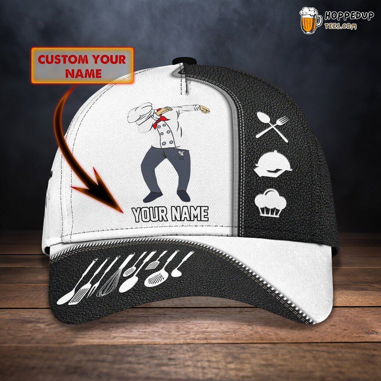Classic 3D Cap Elite Chef Design Personalized Name Unique Culinary Look