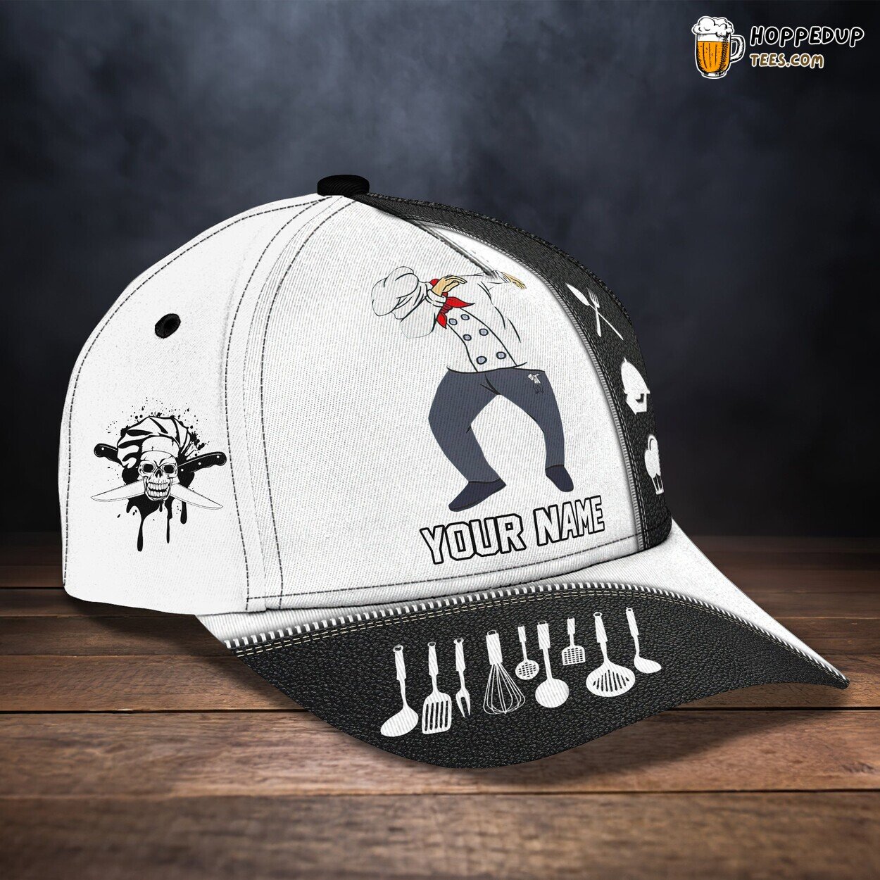 Classic 3D Cap Elite Chef Design Personalized Name Unique Culinary Look Classic 3D Cap Elite Chef Design Personalized Name Unique Culinary Look