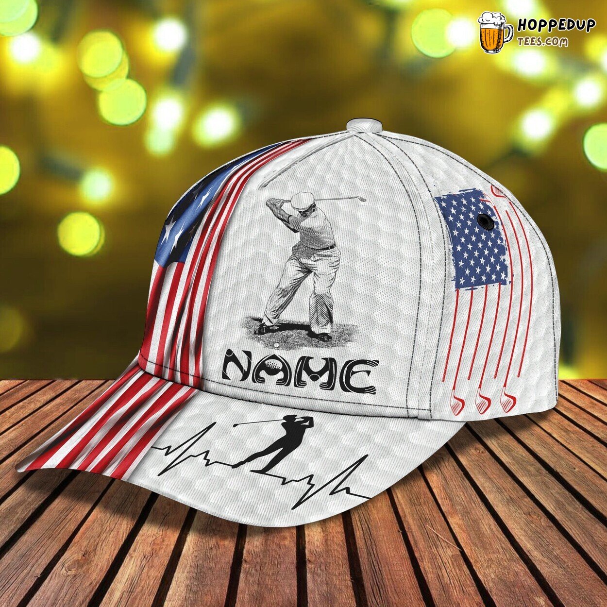 Classic 3D Cap Golf Personalized Name Unique Trendy Sporty Design Style