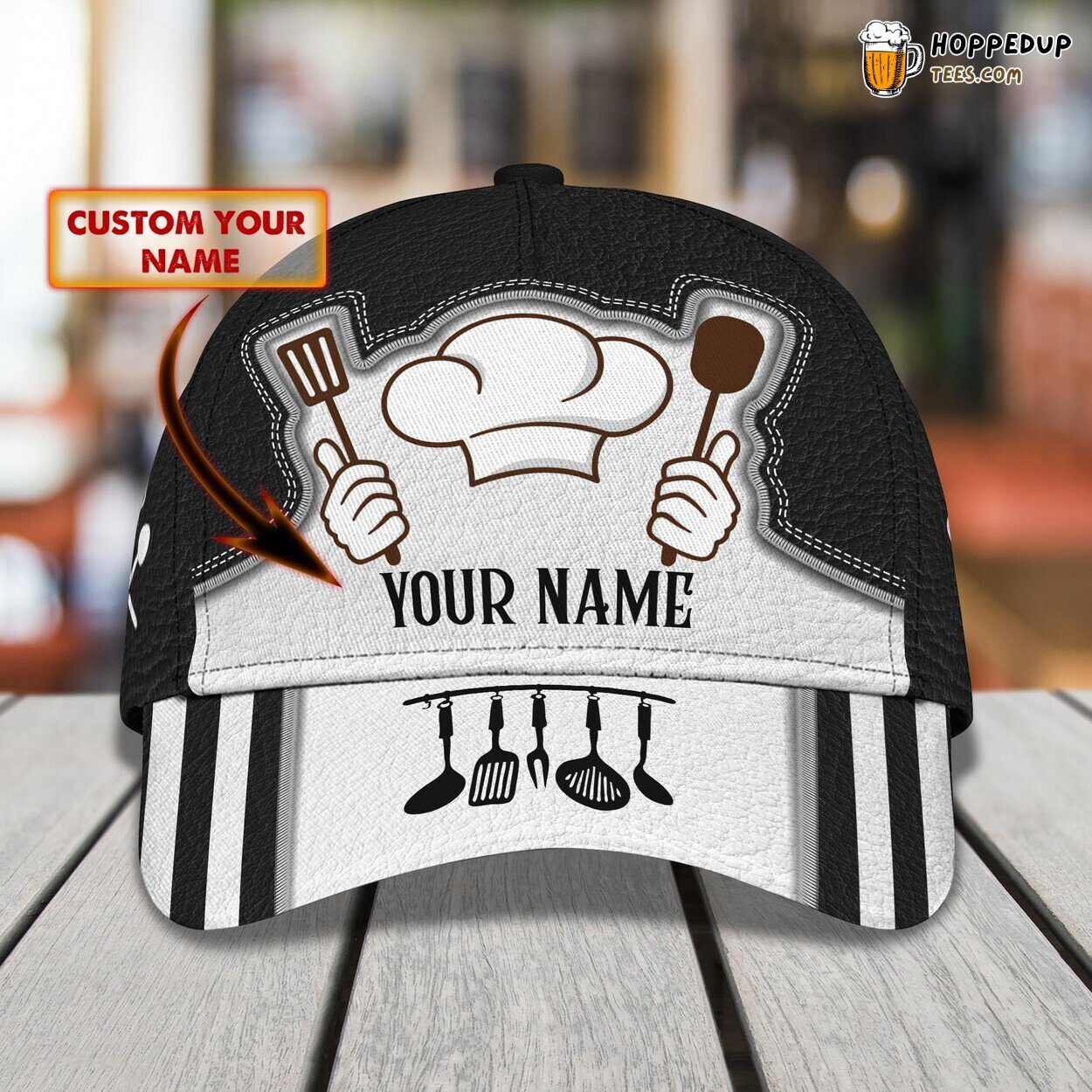 Classic 3D Cap Gourmet Chef Personalized Name Unique Culinary Style Look