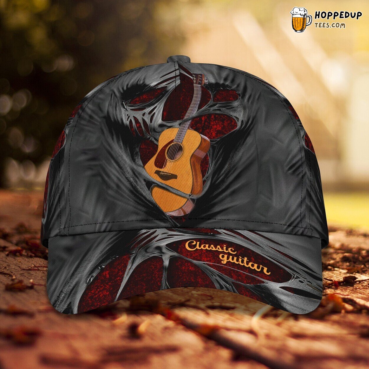 Classic 3D Cap Guitar Personalized Name Unique Design Music Lover