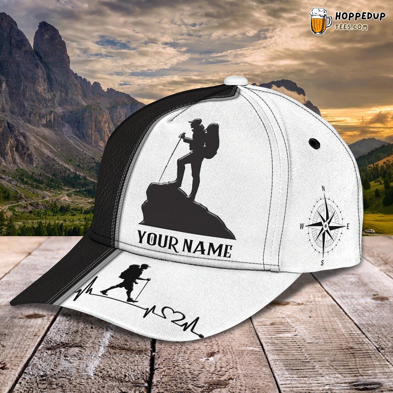 Classic 3D Cap Hiking Personalized Name Unique Edition Adventure Design