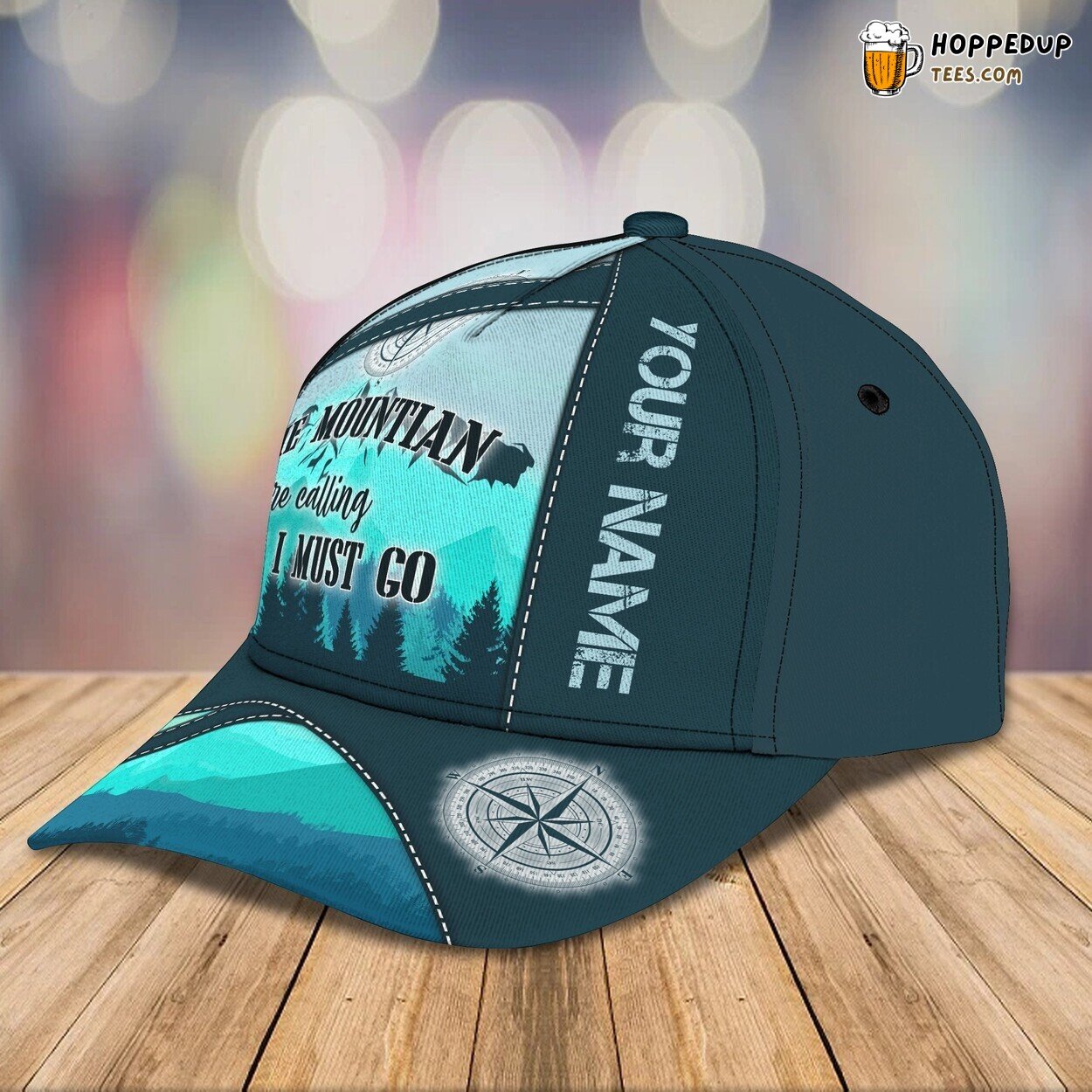 Classic 3D Cap Hiking Trails Personalized Name Unique Design Trek Edition
