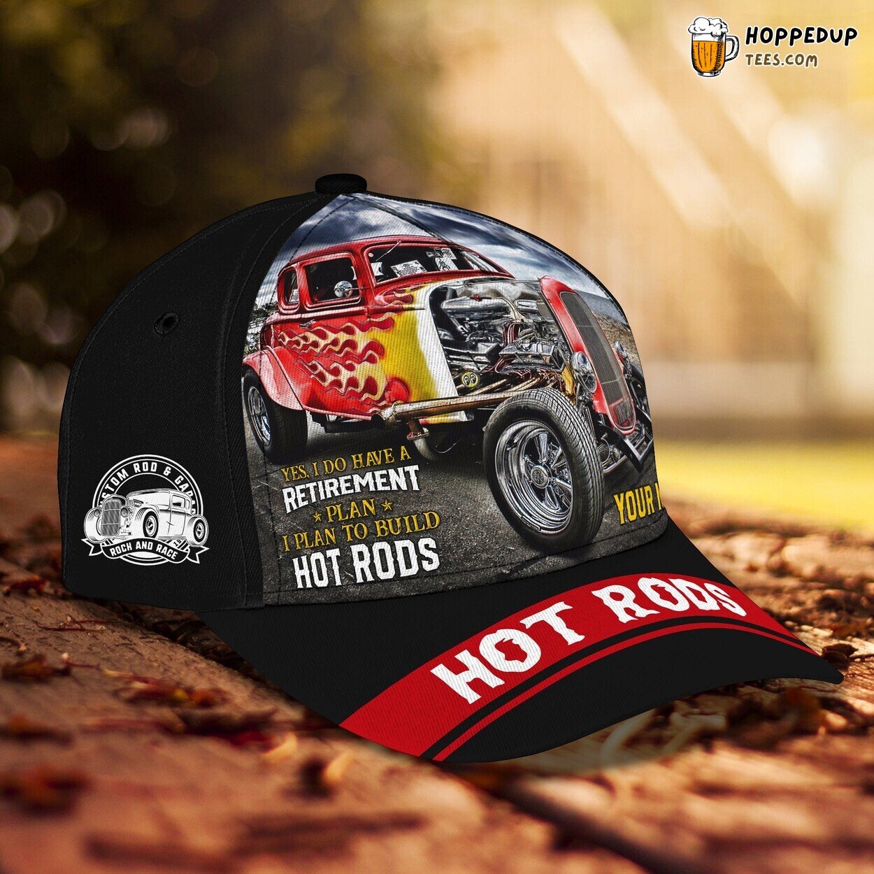 Classic 3D Cap Hot Rods Enthusiasm Personalized Name Unique Car Racing Trend Classic 3D Cap Hot Rods Enthusiasm Personalized Name Unique Car Racing Trend