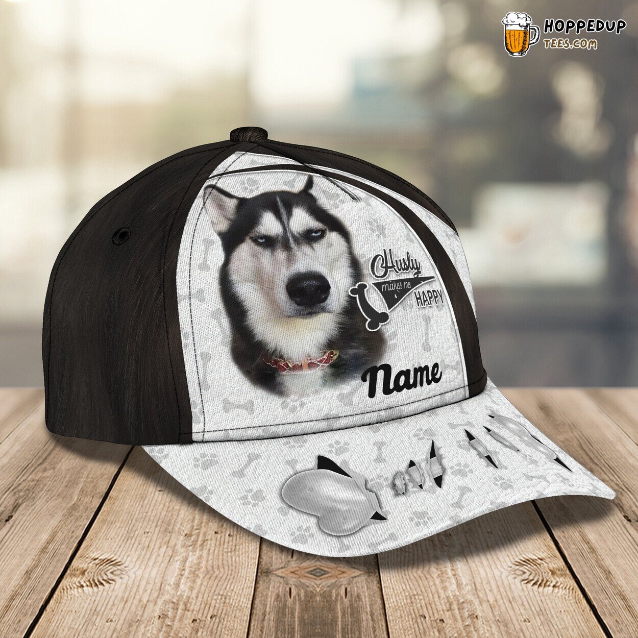 Classic 3D Cap Husky Personalized Name Unique Design Canine Edition