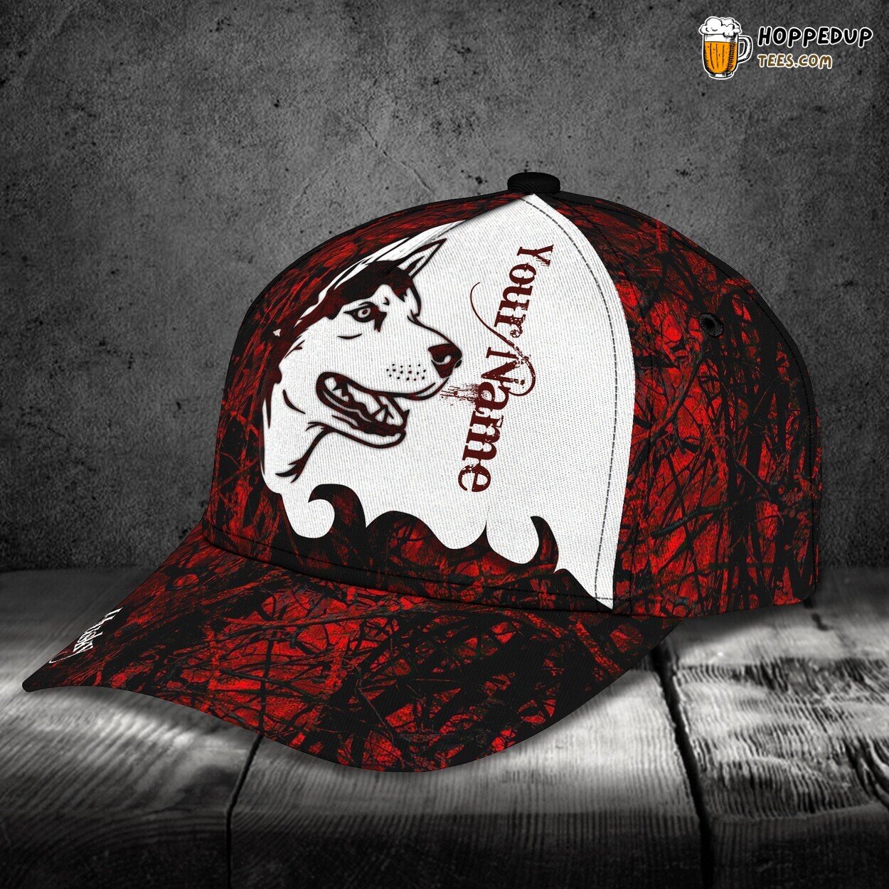 Classic 3D Cap Husky Personalized Name Unique Edition Dog Lover Design