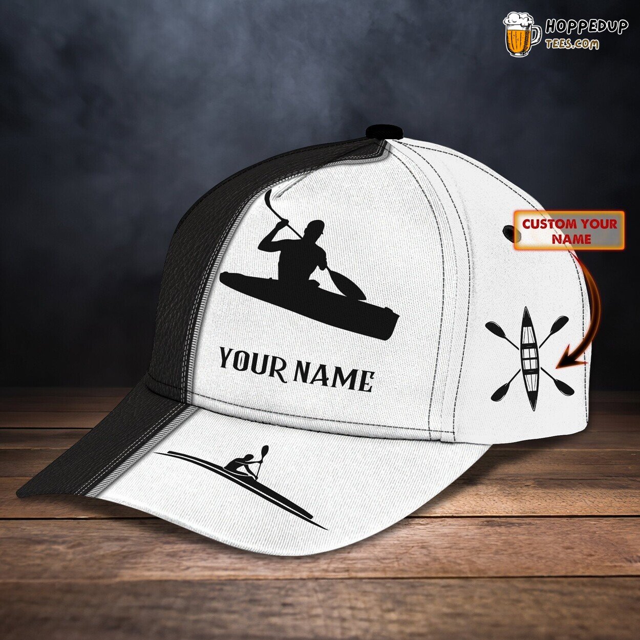 Classic 3D Cap Kayaking Personalized Name Unique Edition Adventure Series