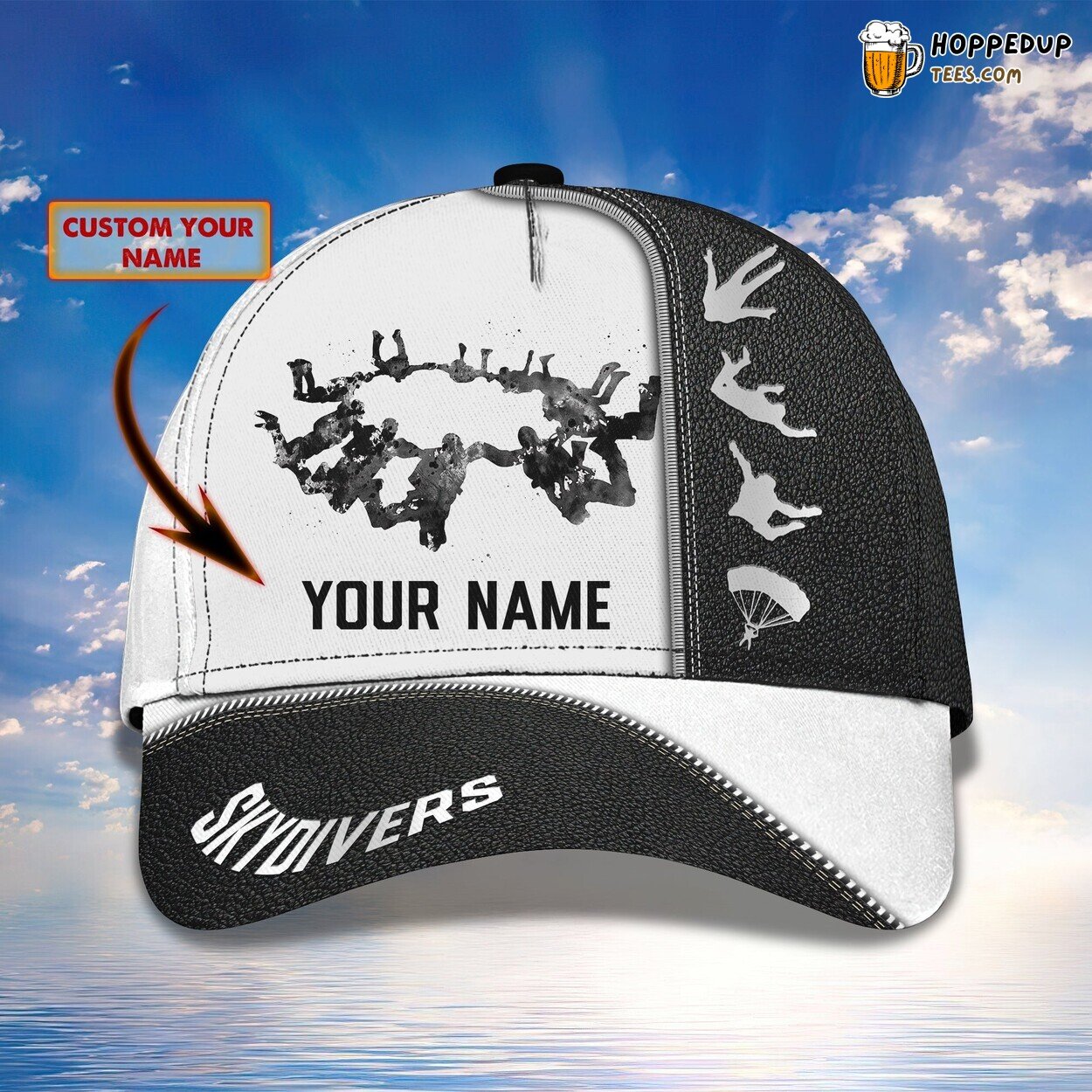 Classic 3D Cap Love Skydivers Personalized Name Unique Adrenaline Fashion