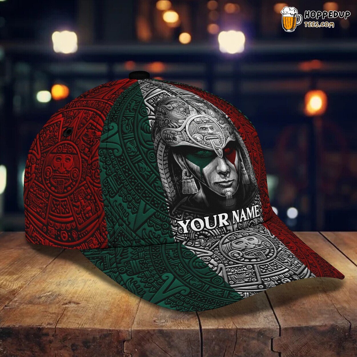 Classic 3D Cap Mexico Personalized Name Unique Design Traveler Edition