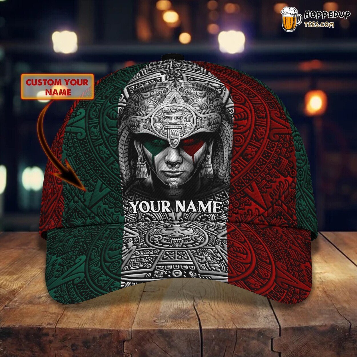 Classic 3D Cap Mexico Personalized Name Unique Design Traveler Edition