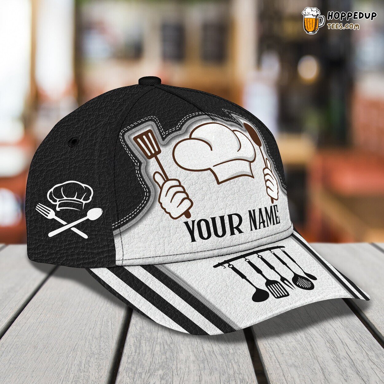 Classic 3D Cap Renowned Chef Design Personalized Name Unique Cooking Style Classic 3D Cap Renowned Chef Design Personalized Name Unique Cooking Style