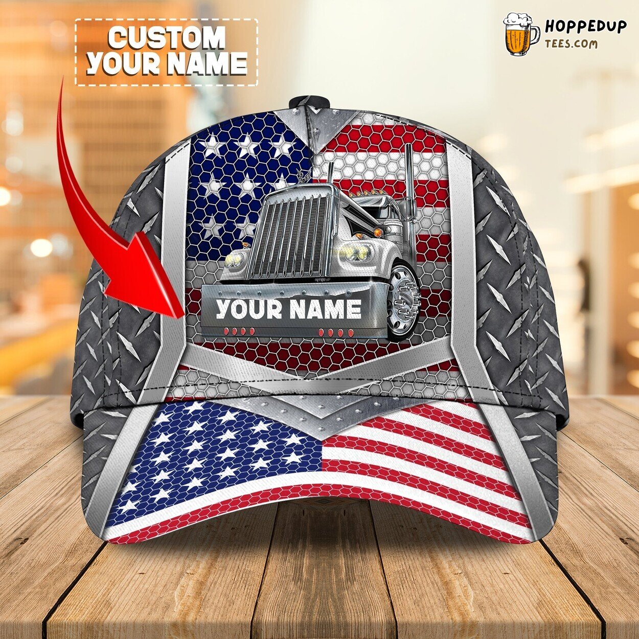 Classic 3D Cap Trucker Personalized Name Unique Design Edition Premium