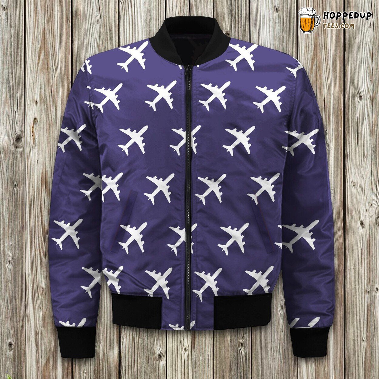 Classic Airplane Winter Bomber Jacket Tailored Unique Exquisite Design