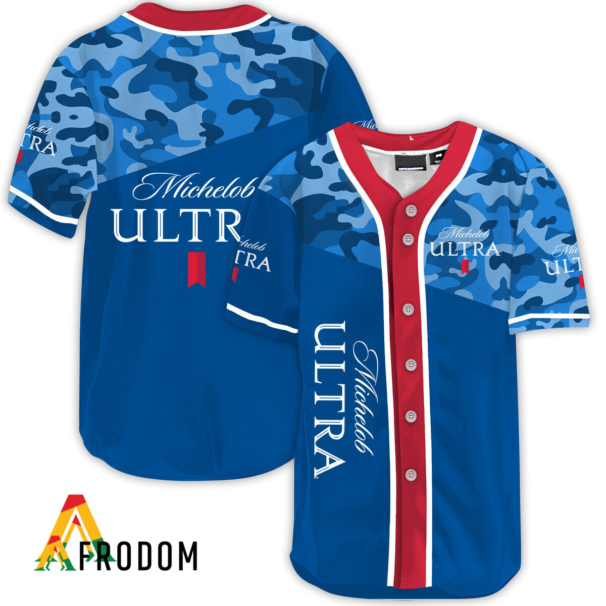 Classic Camouflage Michelob Ultra Baseball Jersey HU