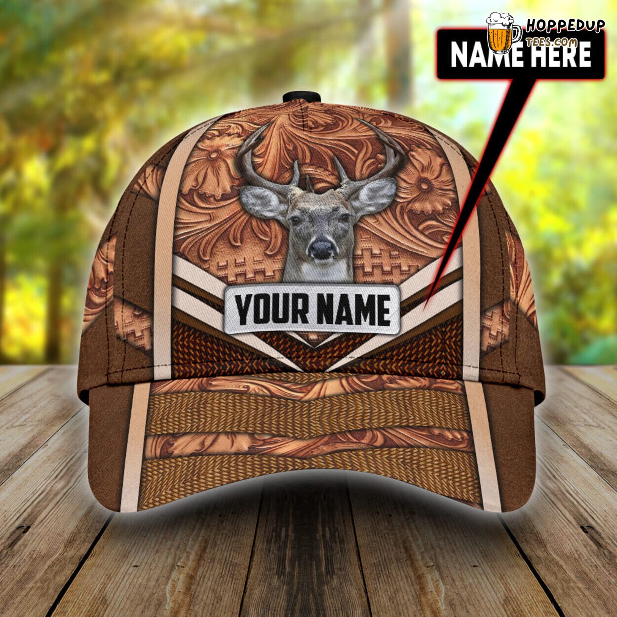 Classic Hunting Elegance 3D Print Design Baseball Cap Custom Craft
