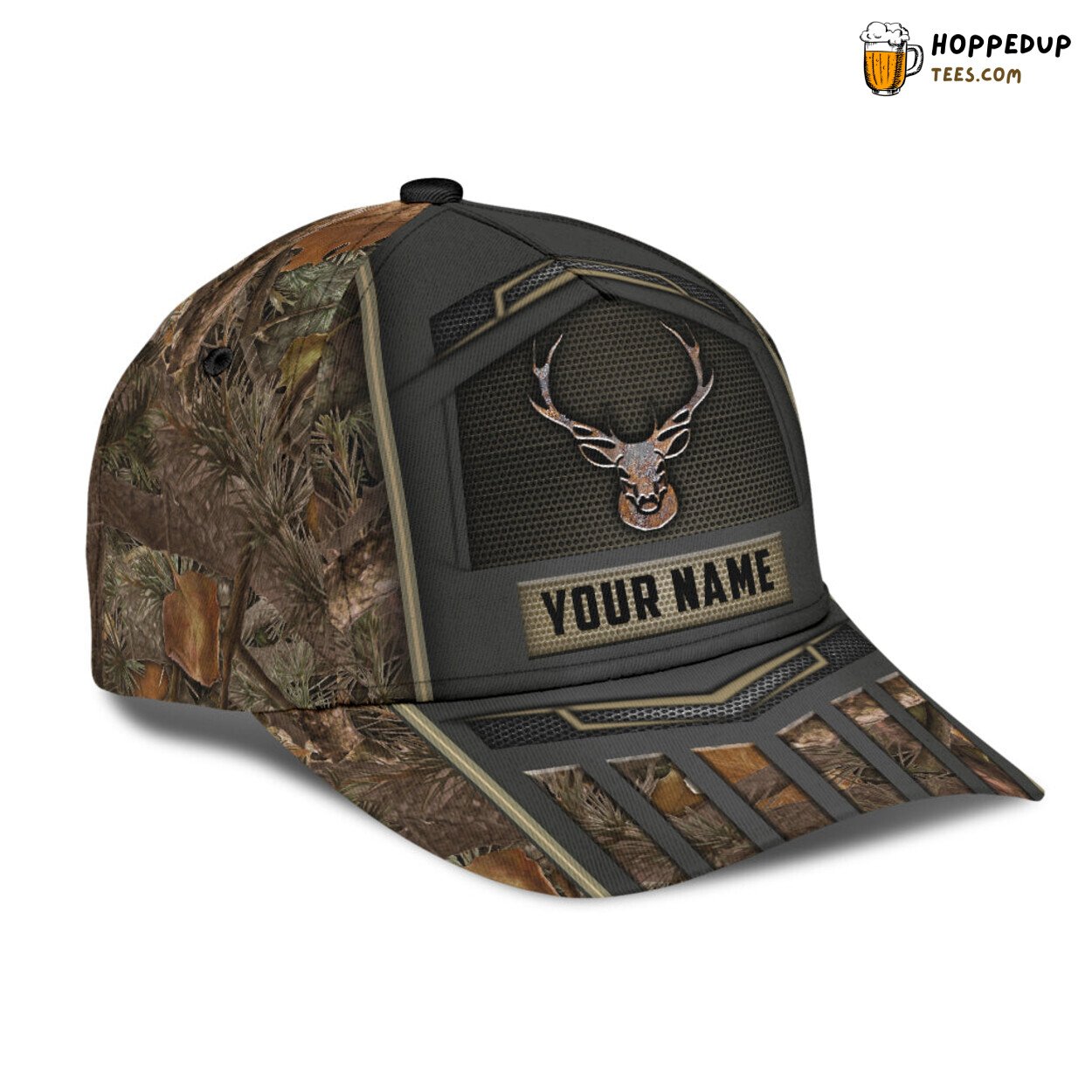 Classic Hunting Style 3D Print Baseball Cap Unique Custom Design