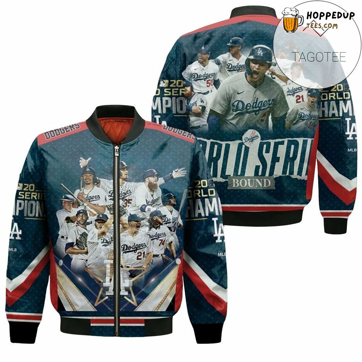 Classic Los Angeles Dodgers MLB Stylish Fan Bomber Jacket Series