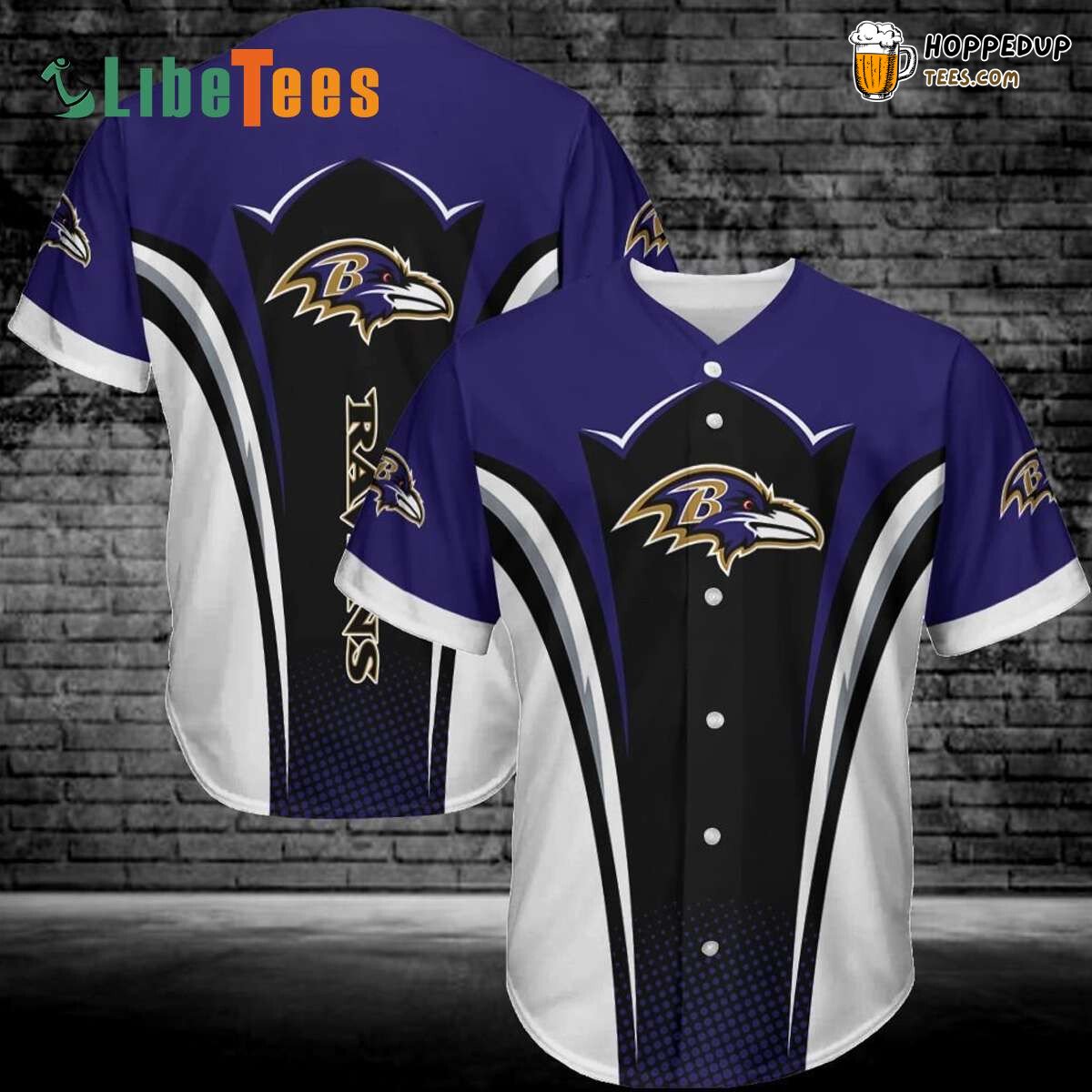 Classic Ravens Team Color Scheme Baseball Tee Jersey Shirt Perfect Gift