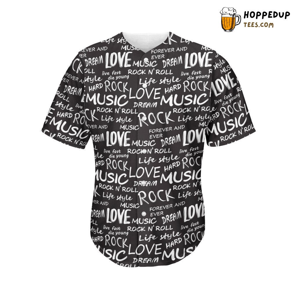 Classic Rock And Roll Spirit 3D Printed Baseball Jersey Shirt Vibe