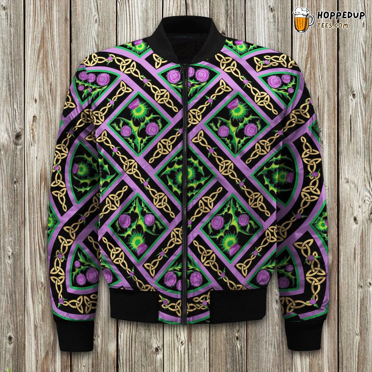Classic Rooster Image Winter Bomber Jacket Premium Quality Design