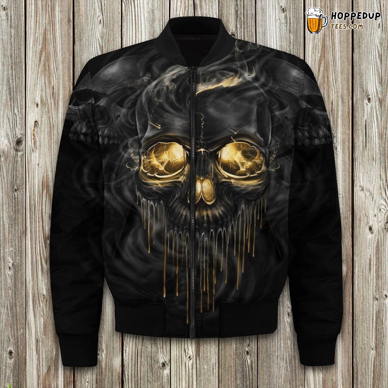 Classic Skull Design Premium Winter Bomber Jacket Superior Comfort Look